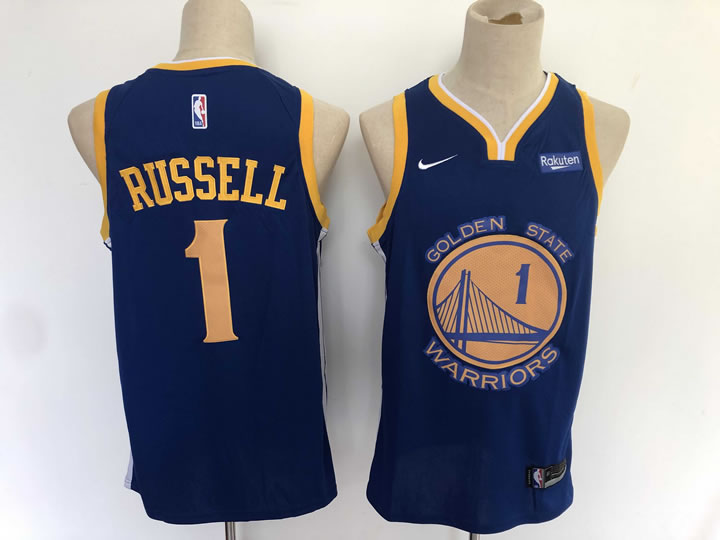 Warriors 1 D'angelo Russell Navy City Edition Nike Swingman Jersey,We sell and wholesale Warriors 1 D'angelo Russell Navy City Edition Nike Swingman Jersey on line form chian!